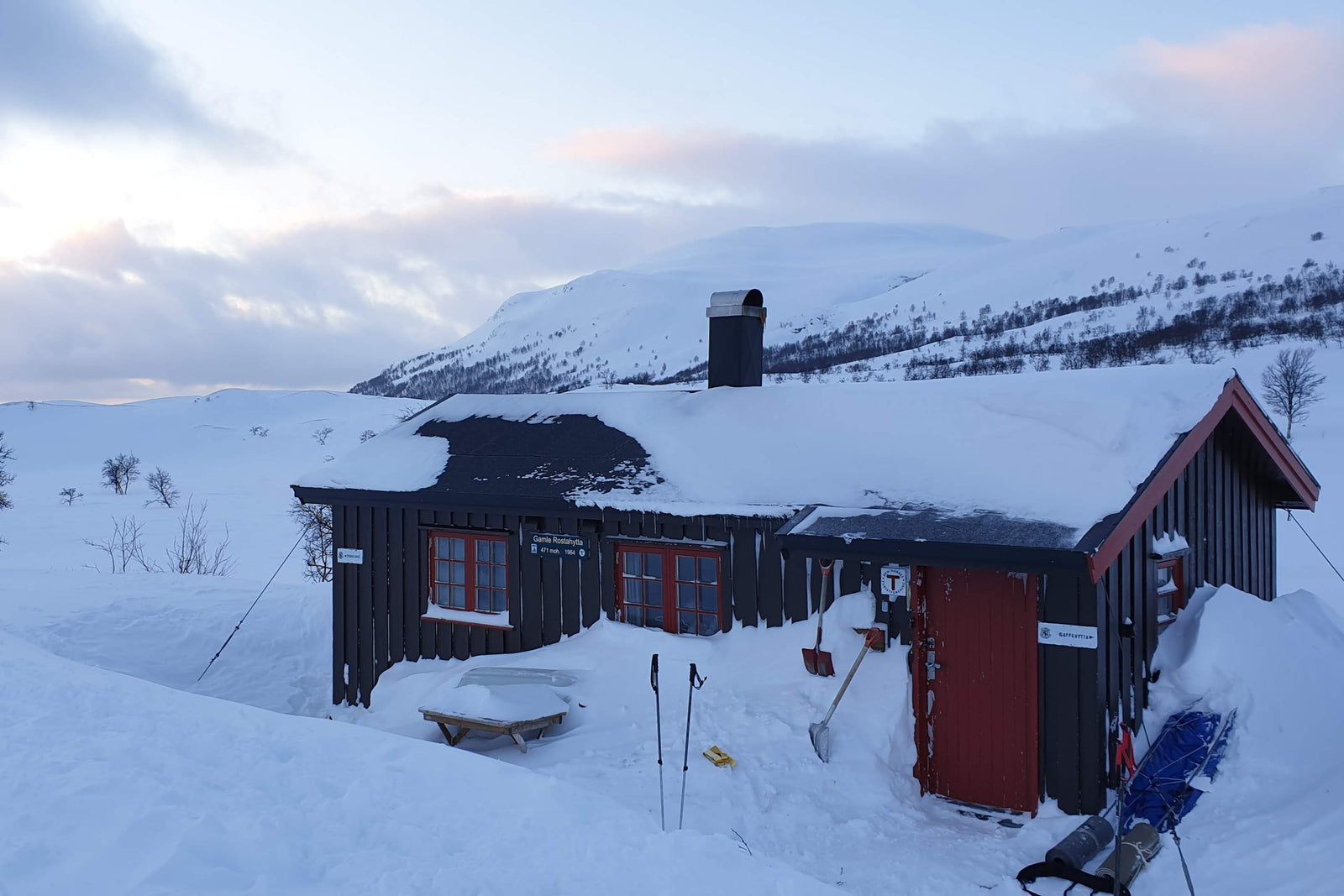 Mountain Cabin Stay and Remote Snow-shoe Hike